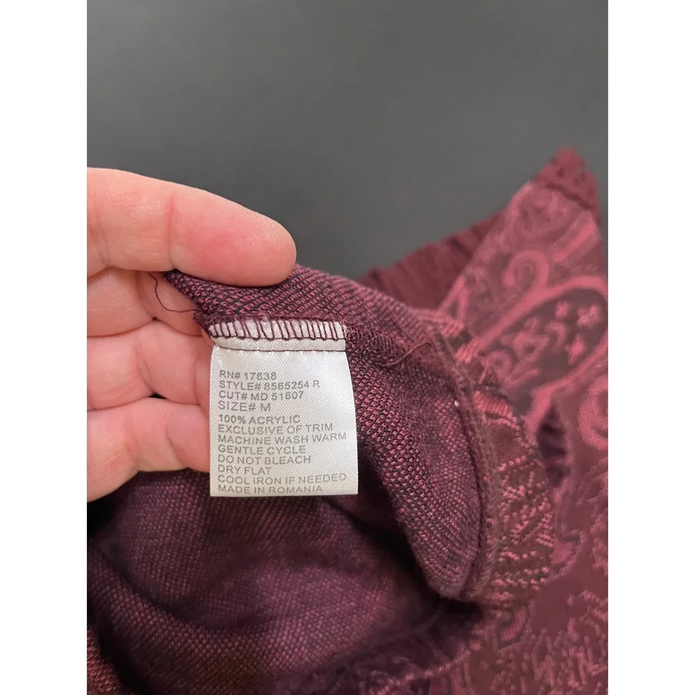 Geoffrey Beene paisley jacquard